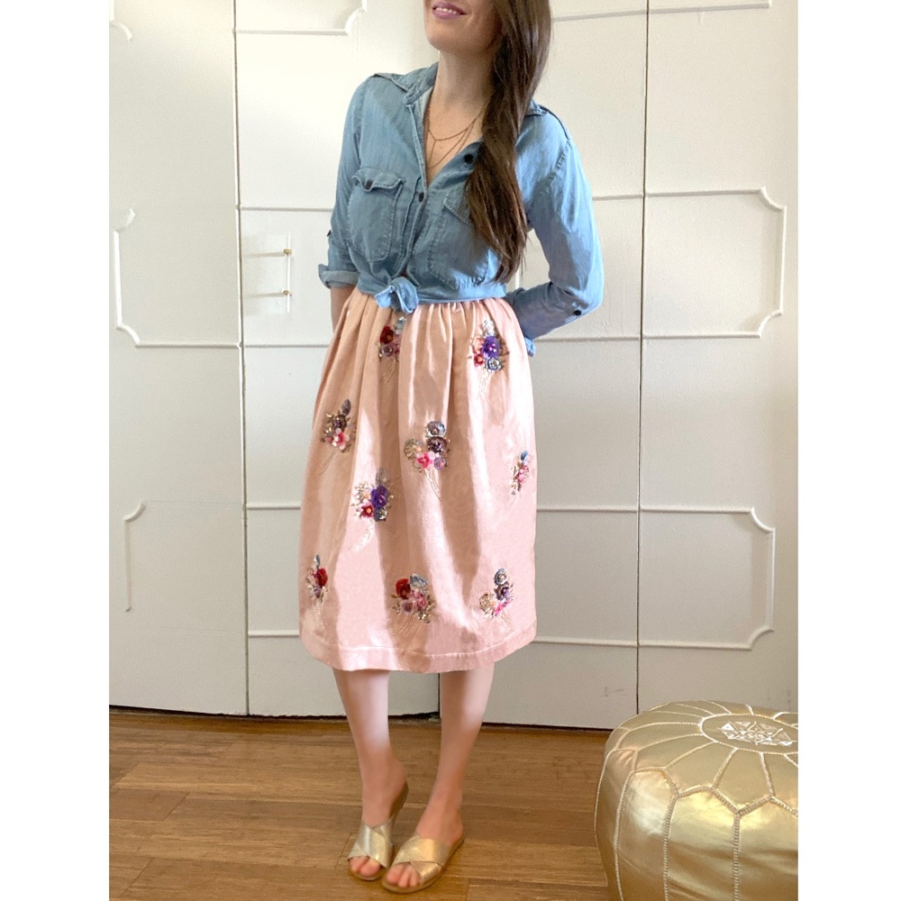 Pink Floral Skirt, NWT from Roller Rabbit